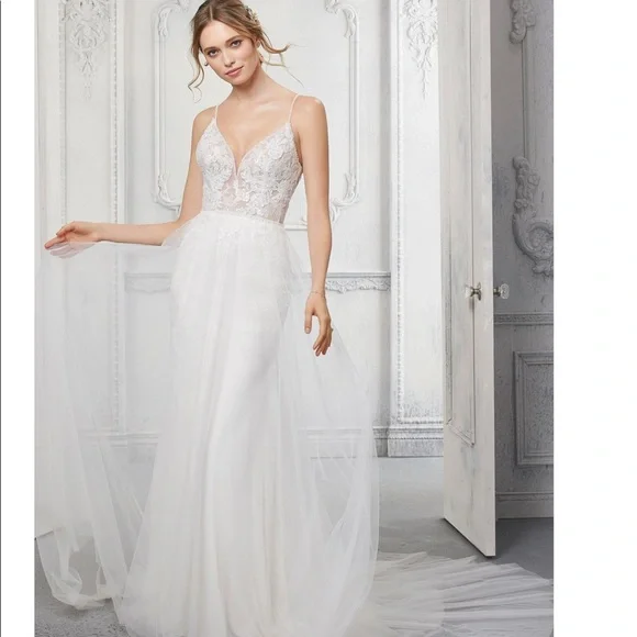 Mori Lee Dresses | New Never Worn Never Altered Lace Mori Lee Wedding Dress | Color: Red | Size: 18 | Aprocel's Closet